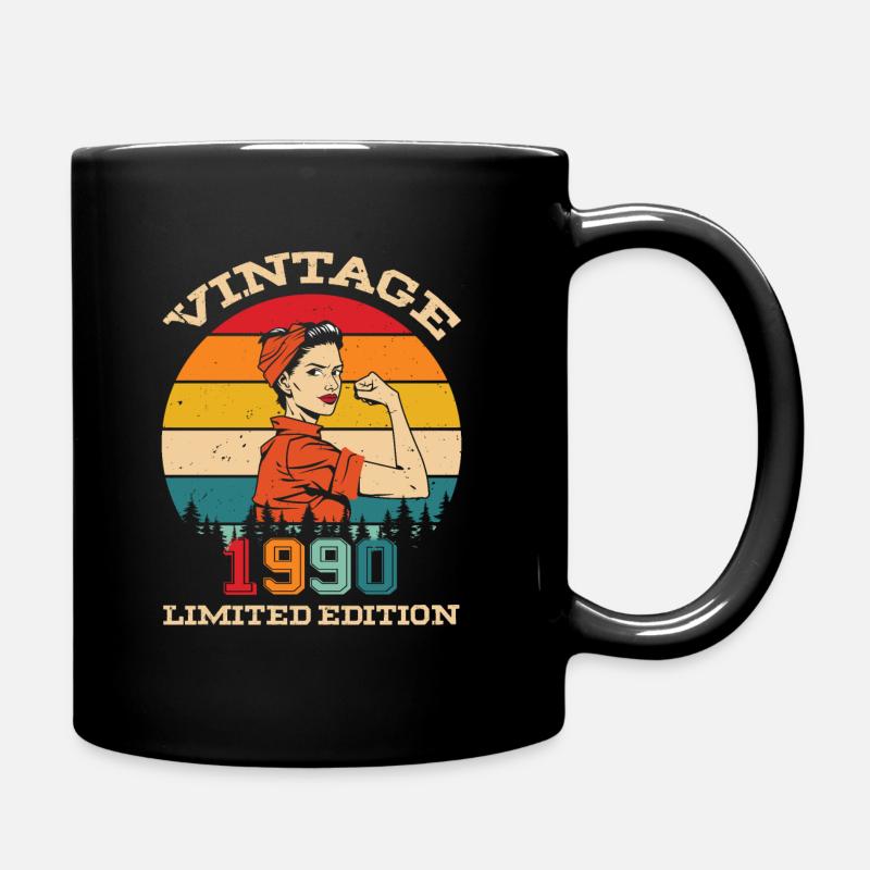 Vintage Édition Limitée 1990 Cadeau d’Anniversaire - Mug uni - noir