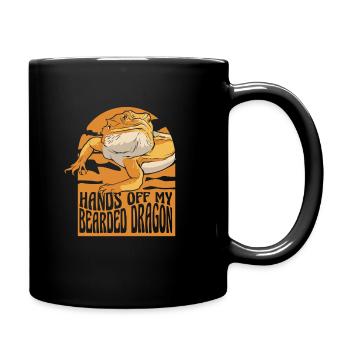 Dragon barbu Bartagamen Pogona - Mug uni - noir - Droite