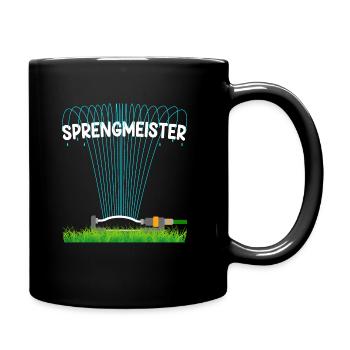 Sprengmeister Garten Schrebergärtner Hobbygärtner - Tasse einfarbig - Schwarz - Rechts