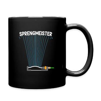 Sprengmeister Garten Schrebergärtner Hobbygärtner - Tasse einfarbig - Schwarz - Rechts