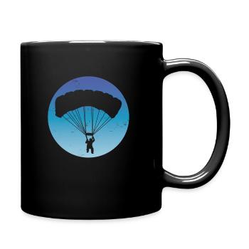 Parachuting Skydiving - Tasse einfarbig - Schwarz - Rechts