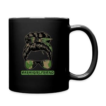Army Girlfriend - Tasse einfarbig - Schwarz - Rechts
