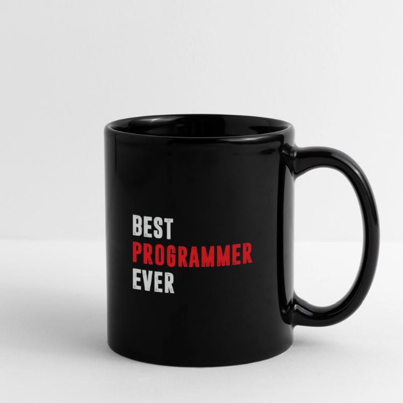 Best Programmer ever Funny Coder Quote Tasse einfarbig