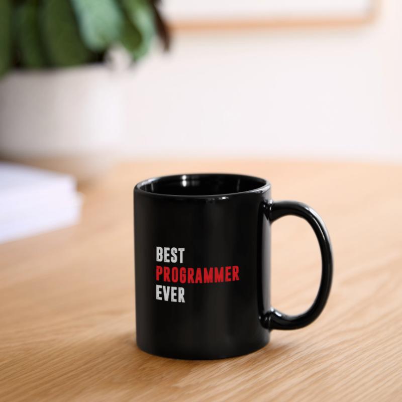 Best Programmer ever Funny Coder Quote Tasse einfarbig