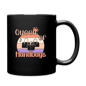 Queen of Handbags / Handbag Shopping - Full Colour Mug - black - Right