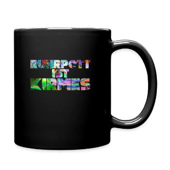 Ruhrpott Kirmes Ruhrgebiet Pottsprache Ruhrpott - Tasse einfarbig - Schwarz - Rechts