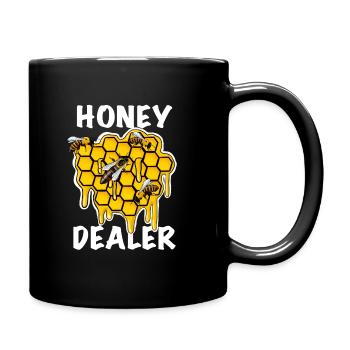 Honey dealer as beekeeper bees - Full Colour Mug - black - Right