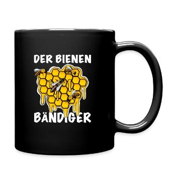 Imker Der Bienen Bändiger - Tasse einfarbig - Schwarz - Rechts