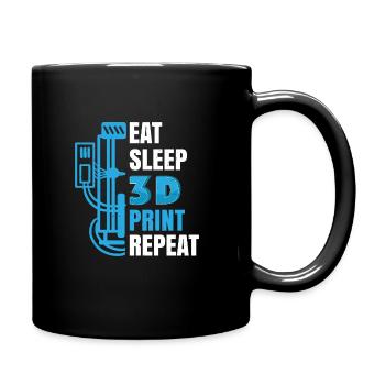 3D Printer Printing 3D Printing Model Builder Gift - Full Colour Mug - black - Right
