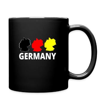 Deutschland Roadtrip Urlaub Ferien T-Shirt - Tasse einfarbig - Schwarz - Rechts