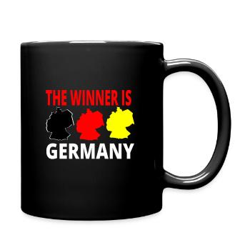 Deutschland Roadtrip Urlaub Ferien T-Shirt - Tasse einfarbig - Schwarz - Rechts