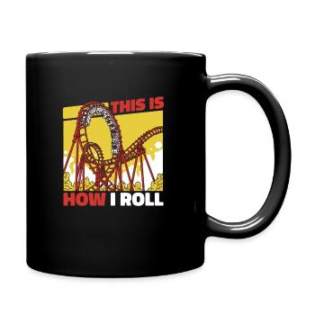 Parc d’attractions Roller Coaster Roller Coasters - Mug uni - noir - Droite
