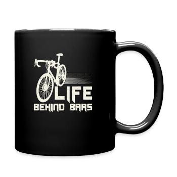 Funny Life Behind Bars - Tasse einfarbig - Schwarz - Rechts