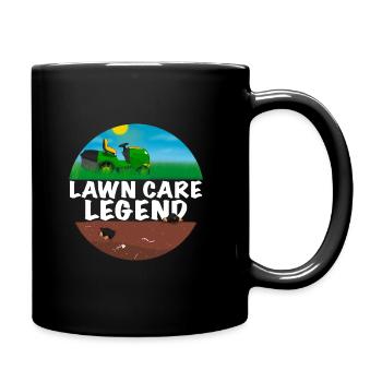 Tondeuse à gazon Legend Homme Jardinier Cadeau - Mug uni - noir - Droite