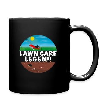Lawn Mower Legend Gardener - Full Colour Mug - black - Right