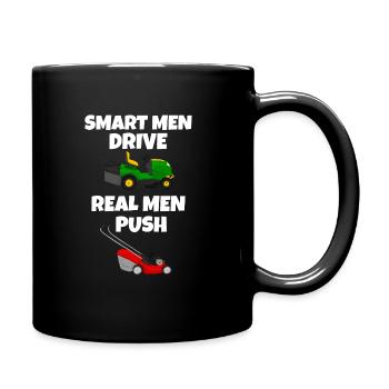 Logique de tondeuse à gazon de jardin pour hommes - Mug uni - noir - Droite