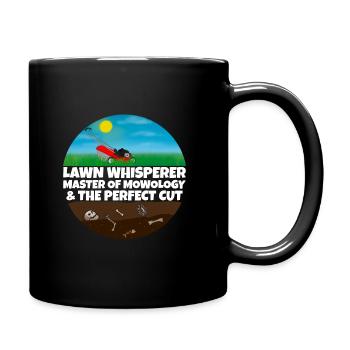 Tondeuse à gazon Jardin Tonte Hommes Jardinier - Mug uni - noir - Droite