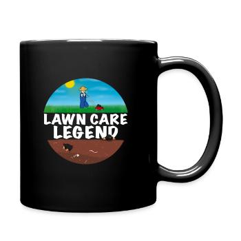 Tondeuse à gazon Légende Jardin Tonte Hommes Jardinier - Mug uni - noir - Droite