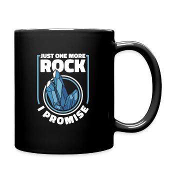 Geologie Geologe Felsen Stein Geo Mineral - Tasse einfarbig - Schwarz - Rechts