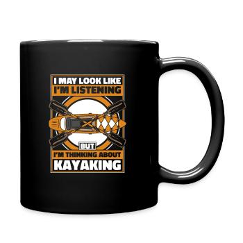 Kajak Kayak Kayaking - Full Colour Mug - black - Right