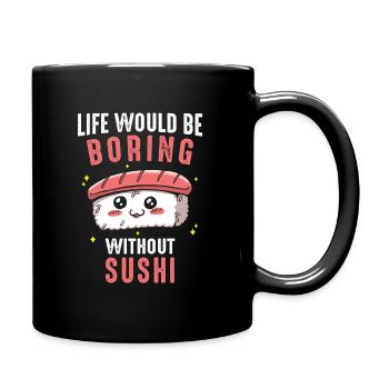 Sushi Japanisches Essen Maki Sushi Kawaii - Tasse einfarbig - Schwarz - Rechts