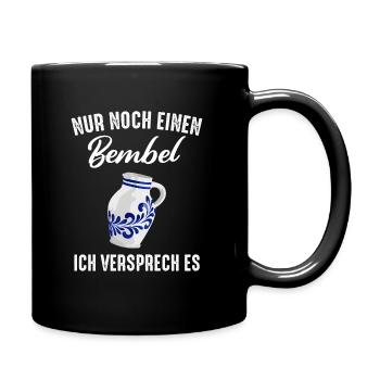 Bembel Äppler Ebbelwoi Äppelwoi - Tasse einfarbig - Schwarz - Rechts