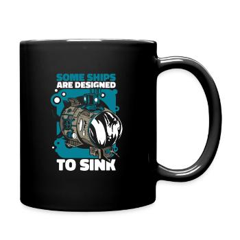 U-Boot Uboot Marine Sailor - Tasse einfarbig - Schwarz - Rechts
