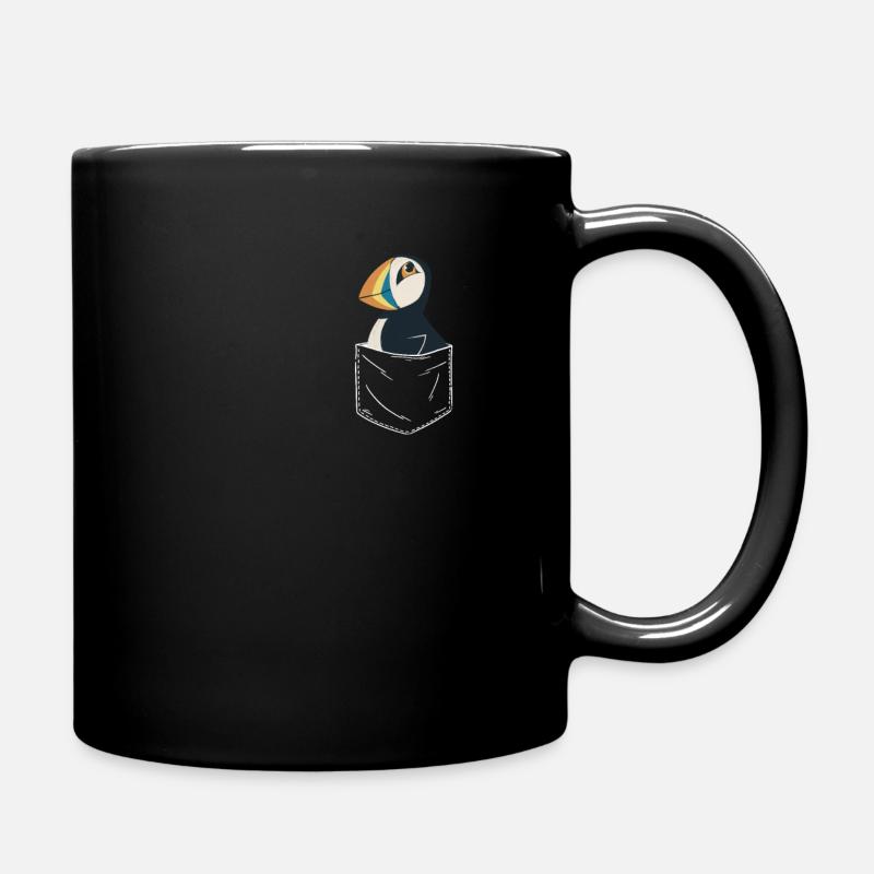 Papageientaucher Seevögel Puffin - Tasse einfarbig - Schwarz