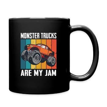 Monster Truck Auto Trucks - Full Colour Mug - black - Right
