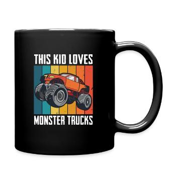 Monster Truck Auto Trucks - Full Colour Mug - black - Right