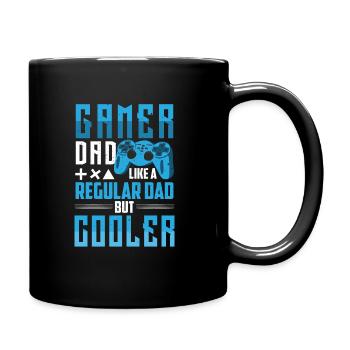 Funny Gamer Dad Like A Regular Dad But - Tasse einfarbig - Schwarz - Rechts