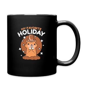 Marmot Marmots Rodent Animal Ground squirrel - Full Colour Mug - black - Right