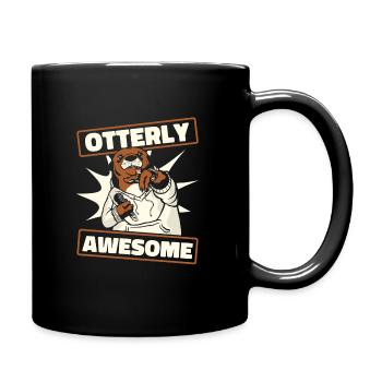 Otter Sea Otter - Full Colour Mug - black - Right
