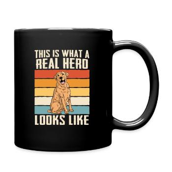 Labrador Hund - Tasse einfarbig - Schwarz - Rechts
