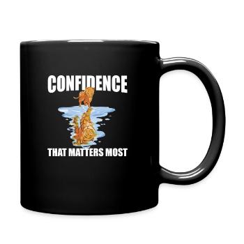 Tiger Cub Confidence Matter Most - Tasse einfarbig - Schwarz - Rechts