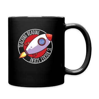 Funny Teaching Reading Is Rocket Science - Tasse einfarbig - Schwarz - Rechts