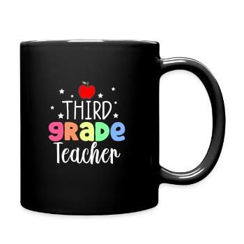 3rd Grade Teacher - Tasse einfarbig - Schwarz - Rechts