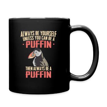 Puffins Seabirds Puffin - Full Colour Mug - black - Right