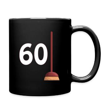 60 Balais Cadeau Expression Anniversaire 60 Ans - Mug uni - noir - Droite
