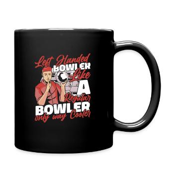 Bowling Bowler Pin Ball Bowling Ball - Tasse einfarbig - Schwarz - Rechts
