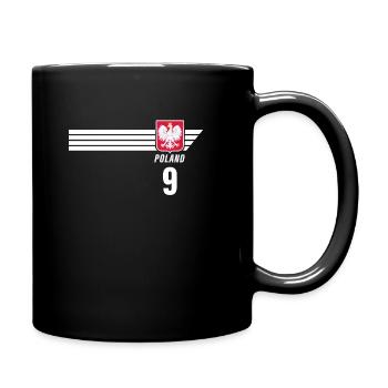 Poland Polska Polish Patriotism Football Fan - Full Colour Mug - black - Right