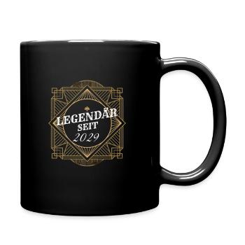 Legendär seit 2029 Retro Level Jahrgang Mann Frau - Tasse einfarbig - Schwarz - Rechts