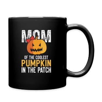 Mom Of The Coolest Pumpkin In The Patch Halloween - Full Colour Mug - black - Right