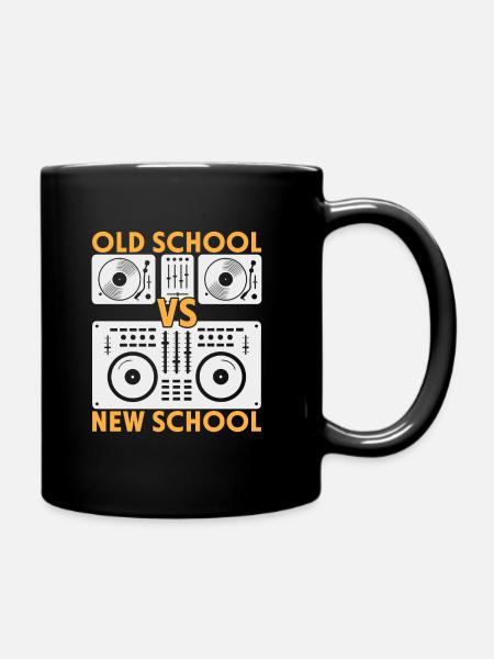 Old School Dj Vs New School Dj - Mug uni - noir
