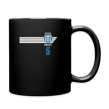 Greece Hellas Greece Greek Football - Full Colour Mug - black - Right