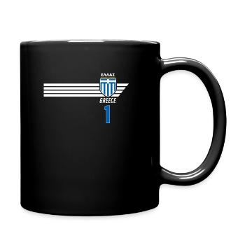 Greece Hellas Greece Greek Football - Full Colour Mug - black - Right