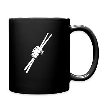 Drumsticks Drums - Tasse einfarbig - Schwarz - Rechts