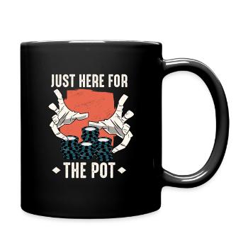 Poker Casino Texas Hold'em Pokerspieler - Tasse einfarbig - Schwarz - Rechts