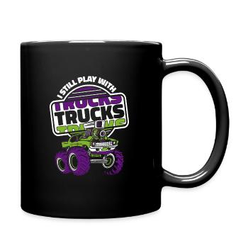 Monster Truck Auto Trucks - Full Colour Mug - black - Right