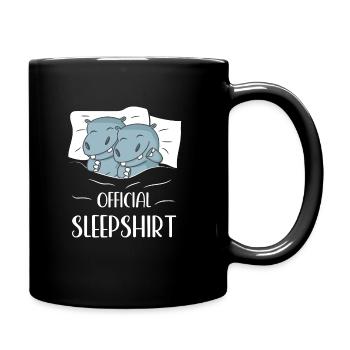 Official Sleepshirt Hippopotamus - Tasse einfarbig - Schwarz - Rechts